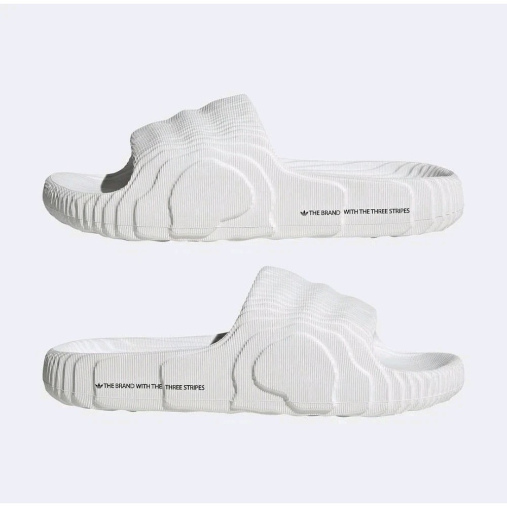 Adidas Mens Size 12 Adilette‎ 22 Mens Casual Slide Crystal White HQ4672